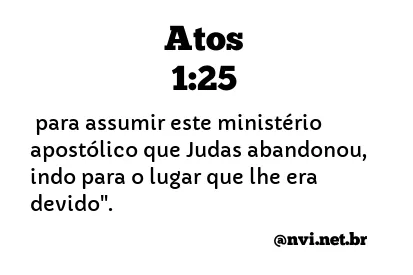 ATOS 1:25 NVI NOVA VERSÃO INTERNACIONAL