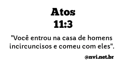 ATOS 11:3 NVI NOVA VERSÃO INTERNACIONAL