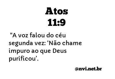 ATOS 11:9 NVI NOVA VERSÃO INTERNACIONAL