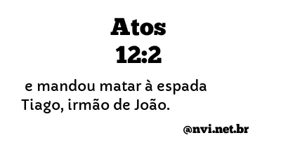 ATOS 12:2 NVI NOVA VERSÃO INTERNACIONAL