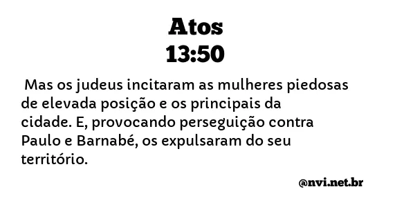 ATOS 13:50 NVI NOVA VERSÃO INTERNACIONAL