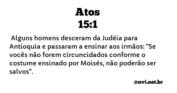 ATOS 15:1 NVI NOVA VERSÃO INTERNACIONAL