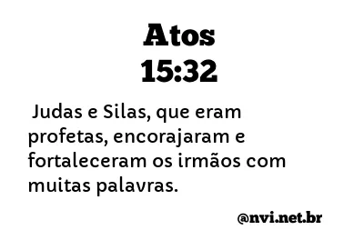 ATOS 15:32 NVI NOVA VERSÃO INTERNACIONAL