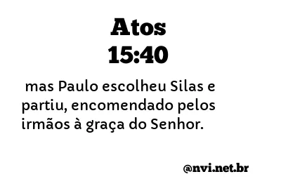 ATOS 15:40 NVI NOVA VERSÃO INTERNACIONAL