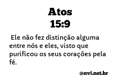 ATOS 15:9 NVI NOVA VERSÃO INTERNACIONAL