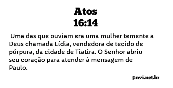 ATOS 16:14 NVI NOVA VERSÃO INTERNACIONAL