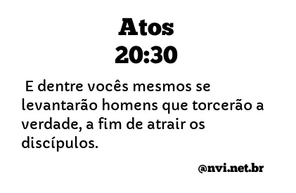 ATOS 20:30 NVI NOVA VERSÃO INTERNACIONAL