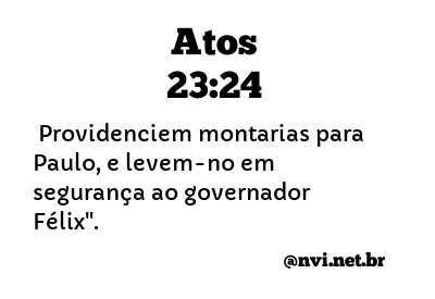 ATOS 23:24 NVI NOVA VERSÃO INTERNACIONAL