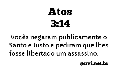 ATOS 3:14 NVI NOVA VERSÃO INTERNACIONAL