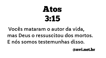 ATOS 3:15 NVI NOVA VERSÃO INTERNACIONAL