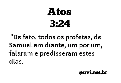 ATOS 3:24 NVI NOVA VERSÃO INTERNACIONAL