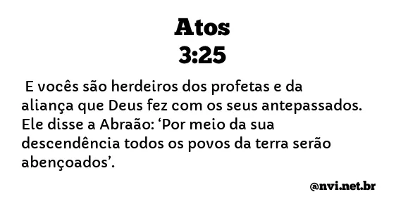 ATOS 3:25 NVI NOVA VERSÃO INTERNACIONAL