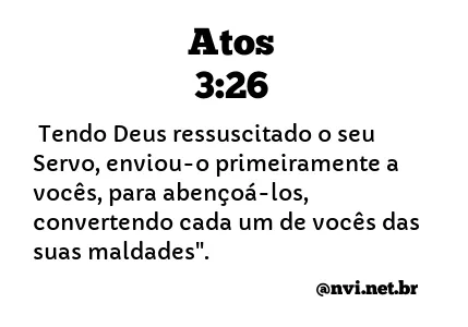 ATOS 3:26 NVI NOVA VERSÃO INTERNACIONAL