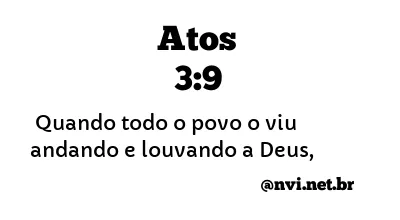 ATOS 3:9 NVI NOVA VERSÃO INTERNACIONAL