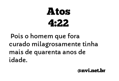 ATOS 4:22 NVI NOVA VERSÃO INTERNACIONAL