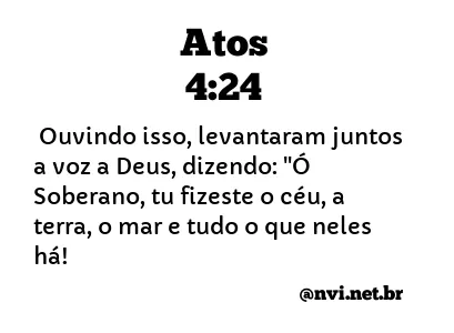 ATOS 4:24 NVI NOVA VERSÃO INTERNACIONAL