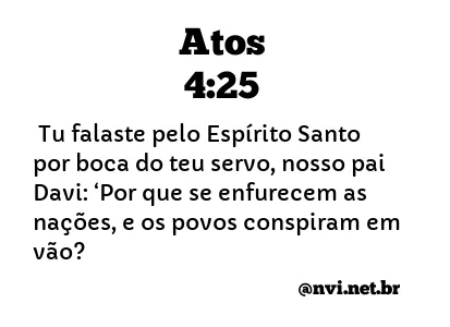 ATOS 4:25 NVI NOVA VERSÃO INTERNACIONAL