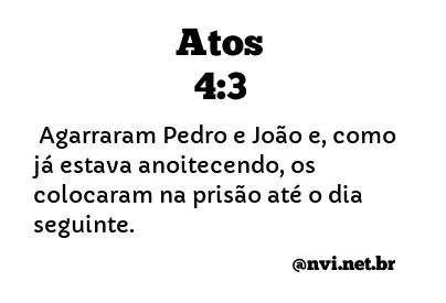 ATOS 4:3 NVI NOVA VERSÃO INTERNACIONAL