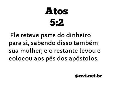 ATOS 5:2 NVI NOVA VERSÃO INTERNACIONAL