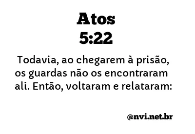 ATOS 5:22 NVI NOVA VERSÃO INTERNACIONAL