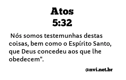 ATOS 5:32 NVI NOVA VERSÃO INTERNACIONAL