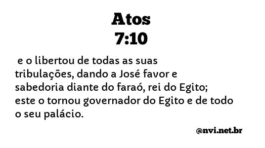 ATOS 7:10 NVI NOVA VERSÃO INTERNACIONAL