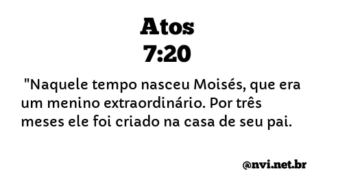 ATOS 7:20 NVI NOVA VERSÃO INTERNACIONAL