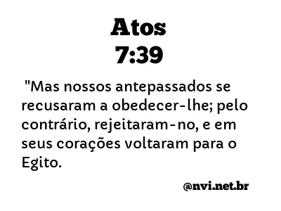 ATOS 7:39 NVI NOVA VERSÃO INTERNACIONAL