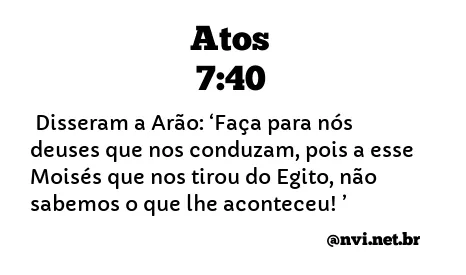 ATOS 7:40 NVI NOVA VERSÃO INTERNACIONAL