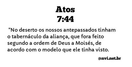 ATOS 7:44 NVI NOVA VERSÃO INTERNACIONAL