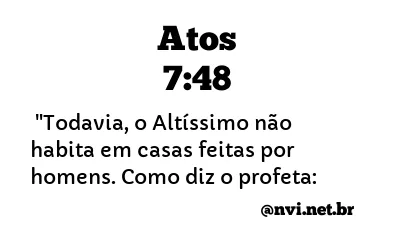 ATOS 7:48 NVI NOVA VERSÃO INTERNACIONAL