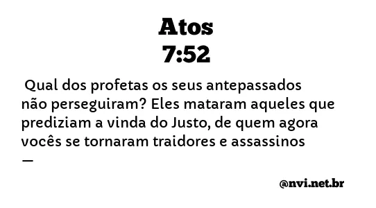 ATOS 7:52 NVI NOVA VERSÃO INTERNACIONAL