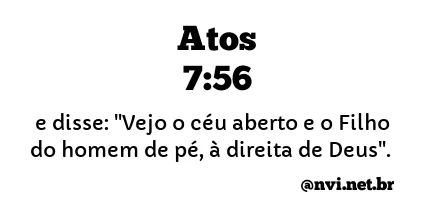 ATOS 7:56 NVI NOVA VERSÃO INTERNACIONAL