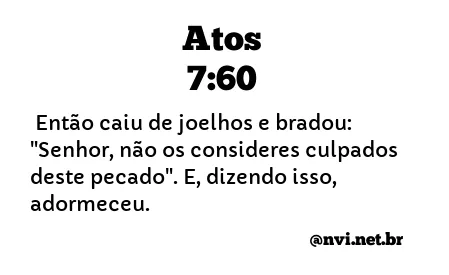 ATOS 7:60 NVI NOVA VERSÃO INTERNACIONAL