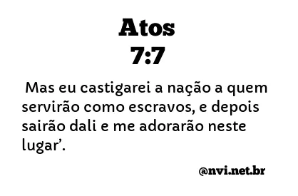 ATOS 7:7 NVI NOVA VERSÃO INTERNACIONAL