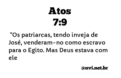 ATOS 7:9 NVI NOVA VERSÃO INTERNACIONAL