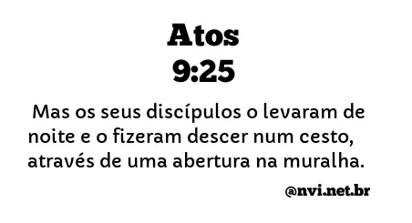 ATOS 9:25 NVI NOVA VERSÃO INTERNACIONAL