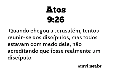 ATOS 9:26 NVI NOVA VERSÃO INTERNACIONAL