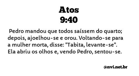 ATOS 9:40 NVI NOVA VERSÃO INTERNACIONAL