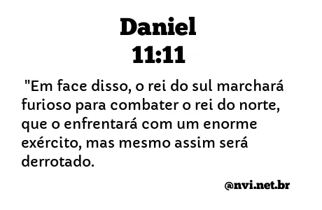 DANIEL 11:11 NVI NOVA VERSÃO INTERNACIONAL