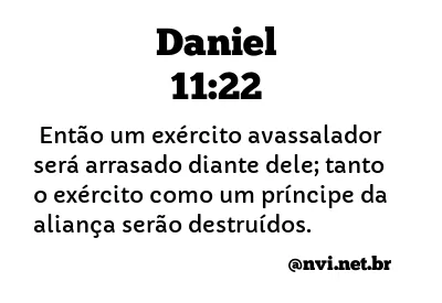 DANIEL 11:22 NVI NOVA VERSÃO INTERNACIONAL