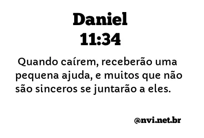 DANIEL 11:34 NVI NOVA VERSÃO INTERNACIONAL
