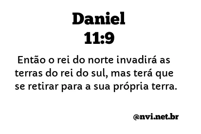 DANIEL 11:9 NVI NOVA VERSÃO INTERNACIONAL