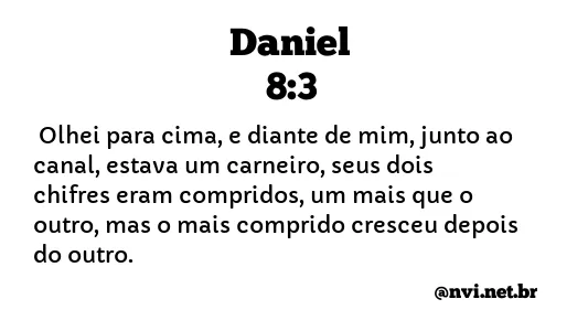 DANIEL 8:3 NVI NOVA VERSÃO INTERNACIONAL