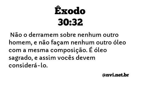 ÊXODO 30:32 NVI NOVA VERSÃO INTERNACIONAL