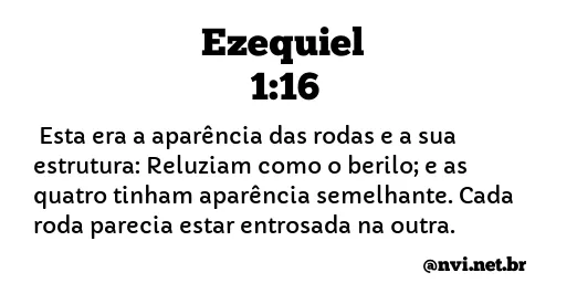 EZEQUIEL 1:16 NVI NOVA VERSÃO INTERNACIONAL