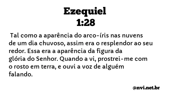 EZEQUIEL 1:28 NVI NOVA VERSÃO INTERNACIONAL