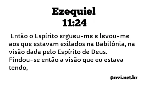 EZEQUIEL 11:24 NVI NOVA VERSÃO INTERNACIONAL