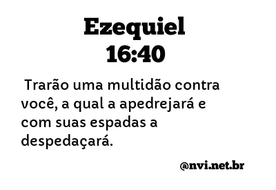 EZEQUIEL 16:40 NVI NOVA VERSÃO INTERNACIONAL