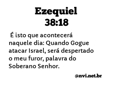 EZEQUIEL 38:18 NVI NOVA VERSÃO INTERNACIONAL